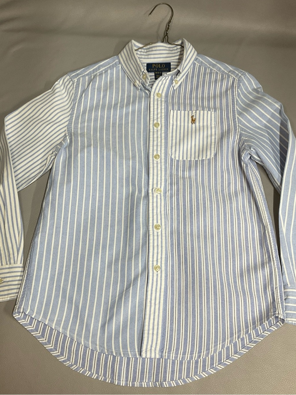 Polo by Ralph Lauren Blue & White Pinstripe Button-Down Shirt